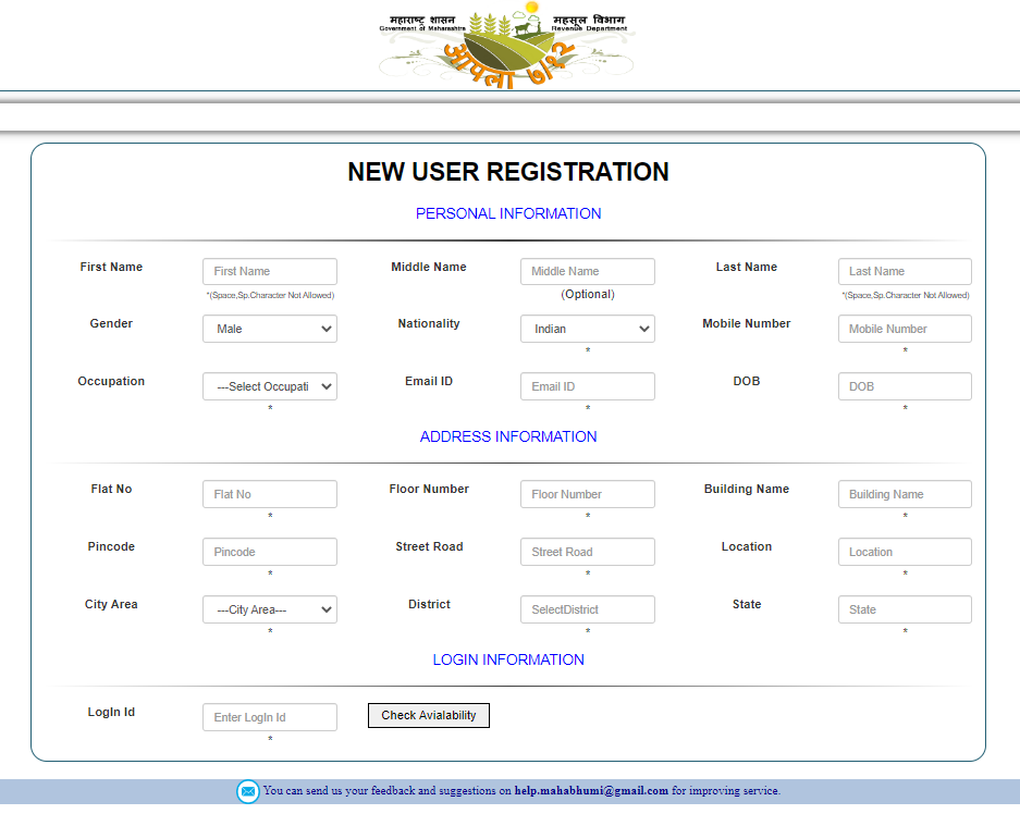 digitalsatbara.mahabhumi.gov.in/DSLR/Registration/UserRegistration